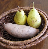 Sweet Potato Pear Smiley