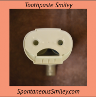 Bottom of Mentadent (toothpaste) Smiley