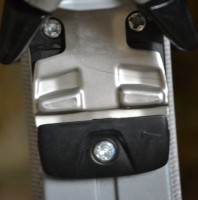 Ski Binding Smiley that looks like a Puppy Dog Smiley