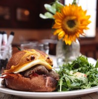 Smiley Meatball Shop Breakfast Sandwich