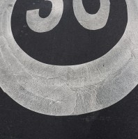 Speedlimit on the Road Smiley (30kph)