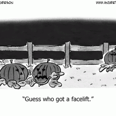 Another pumpkin facelift cartoon