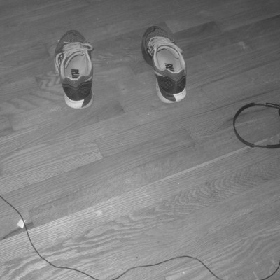 Shoes and Headphone Cord Smiley
