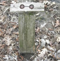 Wooden Post Smiley, #Smiley