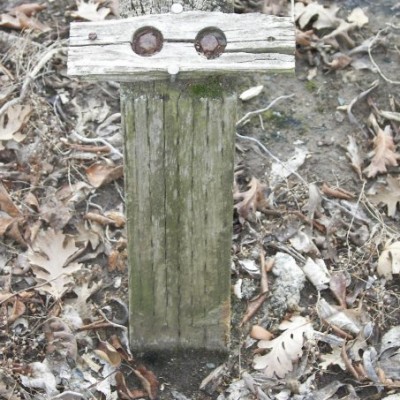 Wooden Post Smiley, #Smiley