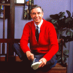 This is Mr. Rogers. If you don't know him, you should take the time to get to know him via YouTube or Netflix! Ask any old person you know and they'll tell you he was wonderful.