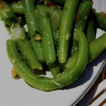 Green Beans and Garlic Smiley